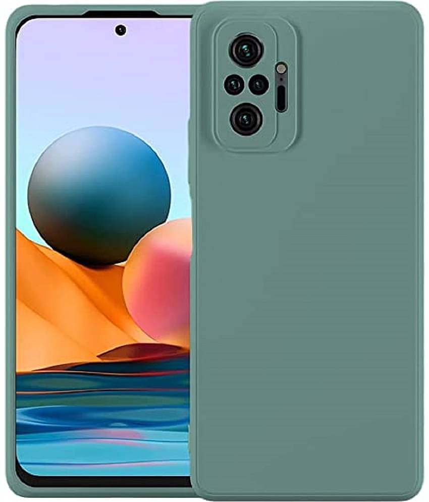 Case Vault Covers - Green Silicon Plain Cases Compatible For Xiaomi Redmi Note 10 Pro Max ( Pack of 1 )