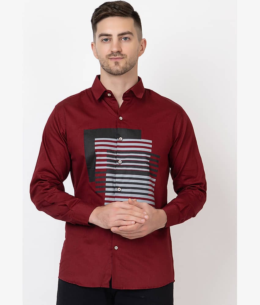 MODERNITY 100% Cotton Regular Fit Printed Full Sleeves Men's Casual Shirt - Yellow ( Pack of 1 )