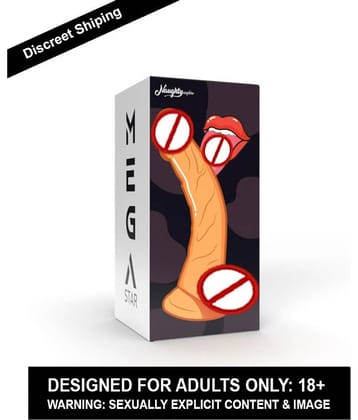 ADULTSCARE ROTATING HEAD REALISTIC 8 INCH DUAL MOTOR DILDO