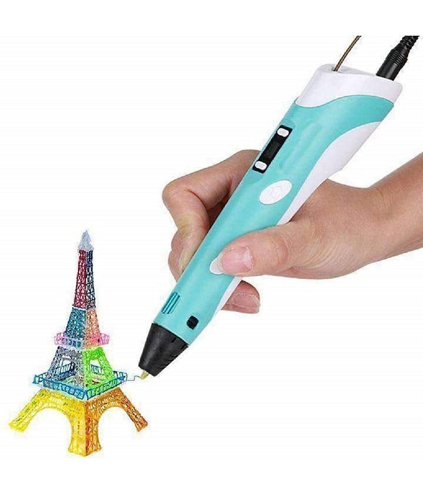 JELLIFY 3D Professional 3D Printing Drawing Pen with 3 Color PLA Filament - Multicolor 3D Printer Pen
