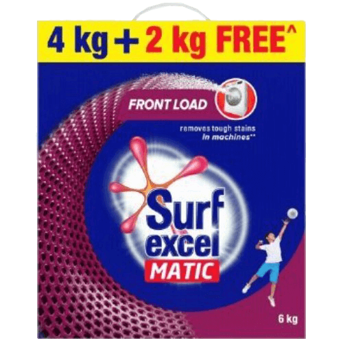 Surf Excel Detergent Powder Matic Front Load 4Kg+2Kg Free