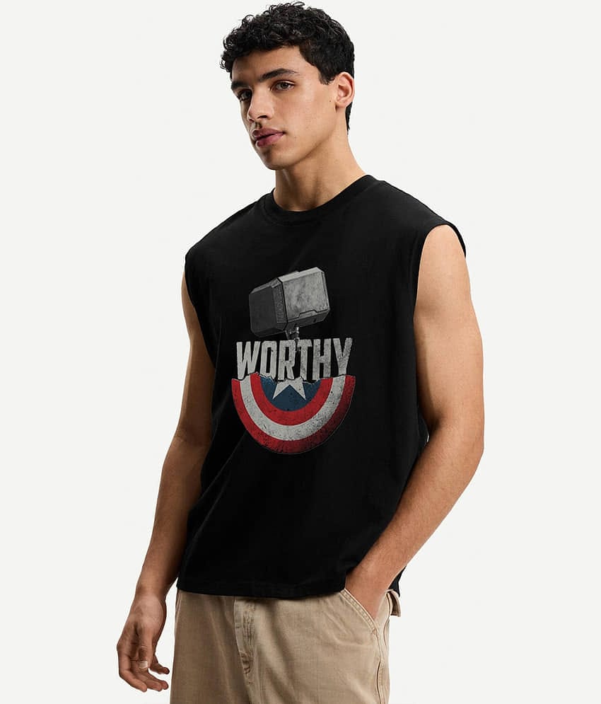 clafoutis Men Cotton Blend Relaxed Fit Printed T-Shirt ( Multicolor )