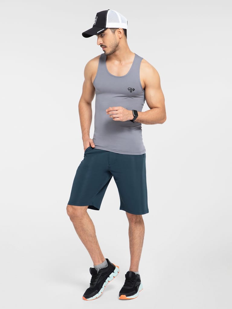 AH Gym Vest Light Grey 4-Way Stretch