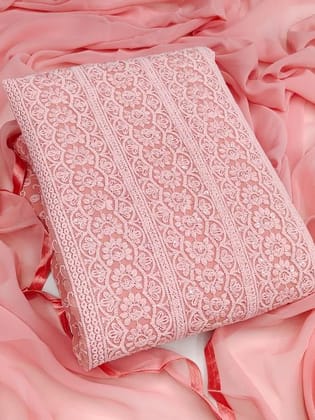 Stylish Sequence Work Dress Material with Heavy Embroidery in Georgette