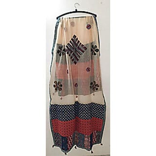 Applique Ajrakh Suit Set Material 3 Piece