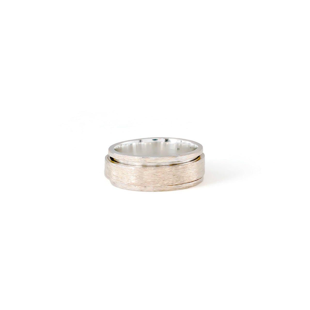 Brushed Fluid | 925 Silver Ring for Women & Men-8