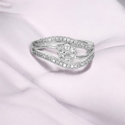 Silver Plated | Adjustable| American Diamond Studded | Finger Ring for Women and Girls, Style 1