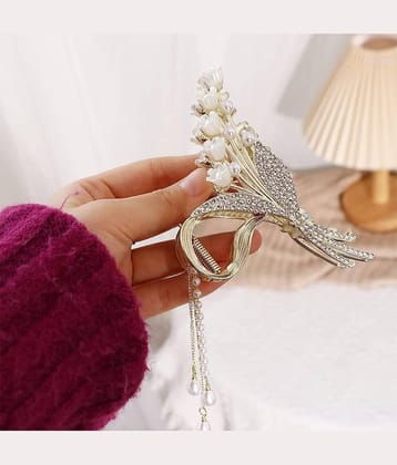 Rhosyn Gold Women's Hair Clip ( Pack of 1 )