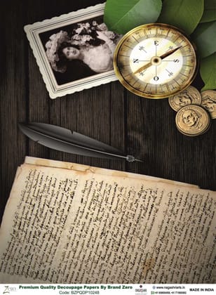 Brand Zero Premium Quality Decoupage Paper Pack of Two - Design Code: BZPQDP10248