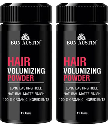 Bon Austin Hair Styling Powder for Voluminous Thin Hair with Matte Finish Clay 15 gm Pack of 2