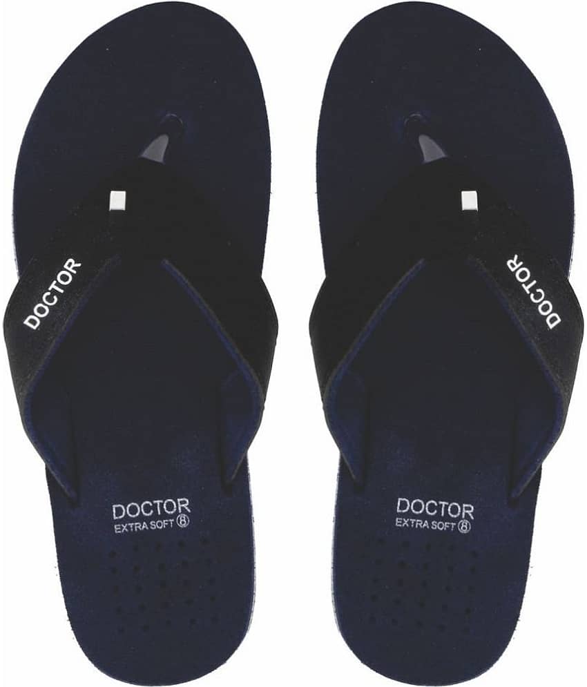 DOCTOR EXTRA SOFT - Navy  Rubber Daily Slipper
