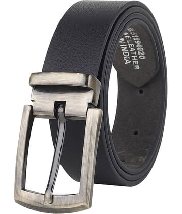 SUNSHOPPING - Black 100% Leather Men's Formal Belt ( Pack of 1 )