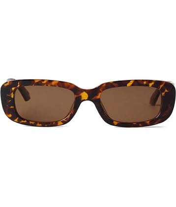 Kanny Devis - Brown Rectangular Sunglasses ( Pack of 1 )