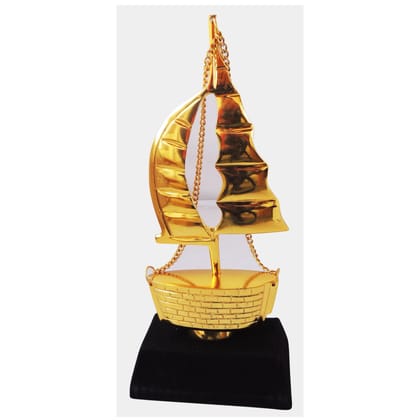 Aluminium Nautical Ship Showpiece – Modern Home Decor Model, Height : 10 Inch (ZMAS458)