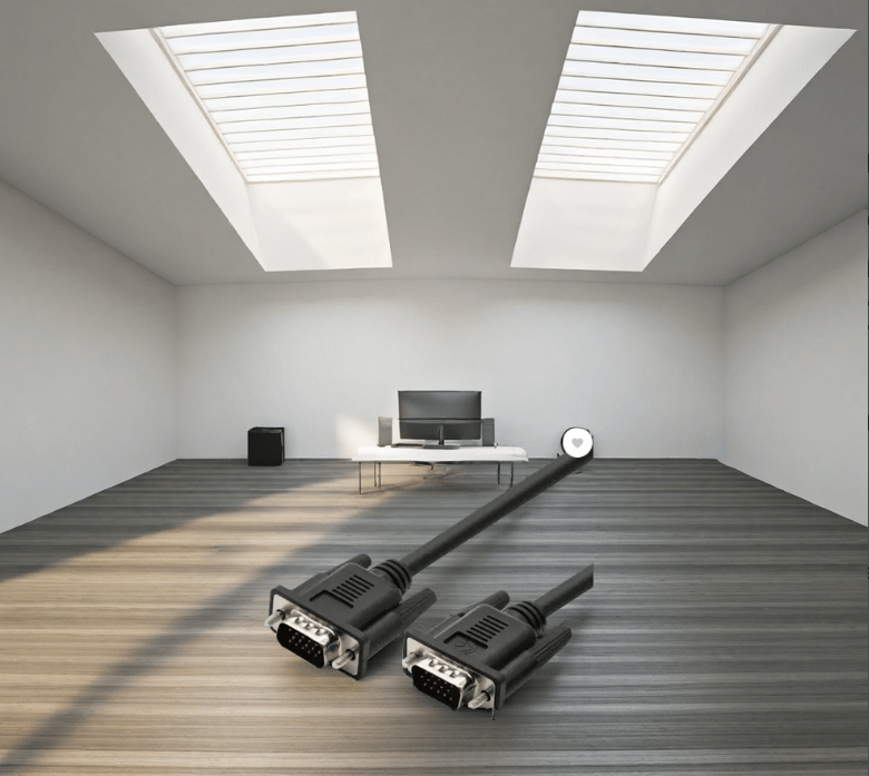 LAPCARE VGA Cable 3 m 3 Meter Premium VGA Cable (Compatible with Laptop, Computer, HDTV, Projector, Player, Monitor, Black, One Cable) Price: Not Available