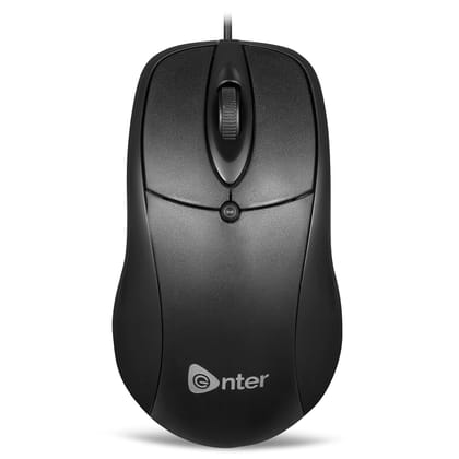 Enter Eternal Wired USB Mouse, 800 DPI Optical Sensor, 3-Button Design, Plug & Play