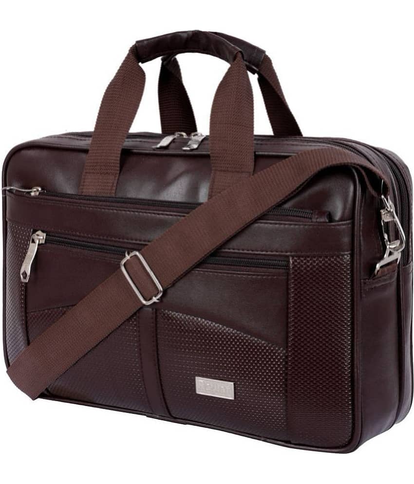 Raylan Brown Textured Messenger Bag