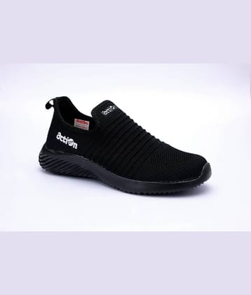Action Sports Shoes Black Men's Sports Running Shoes