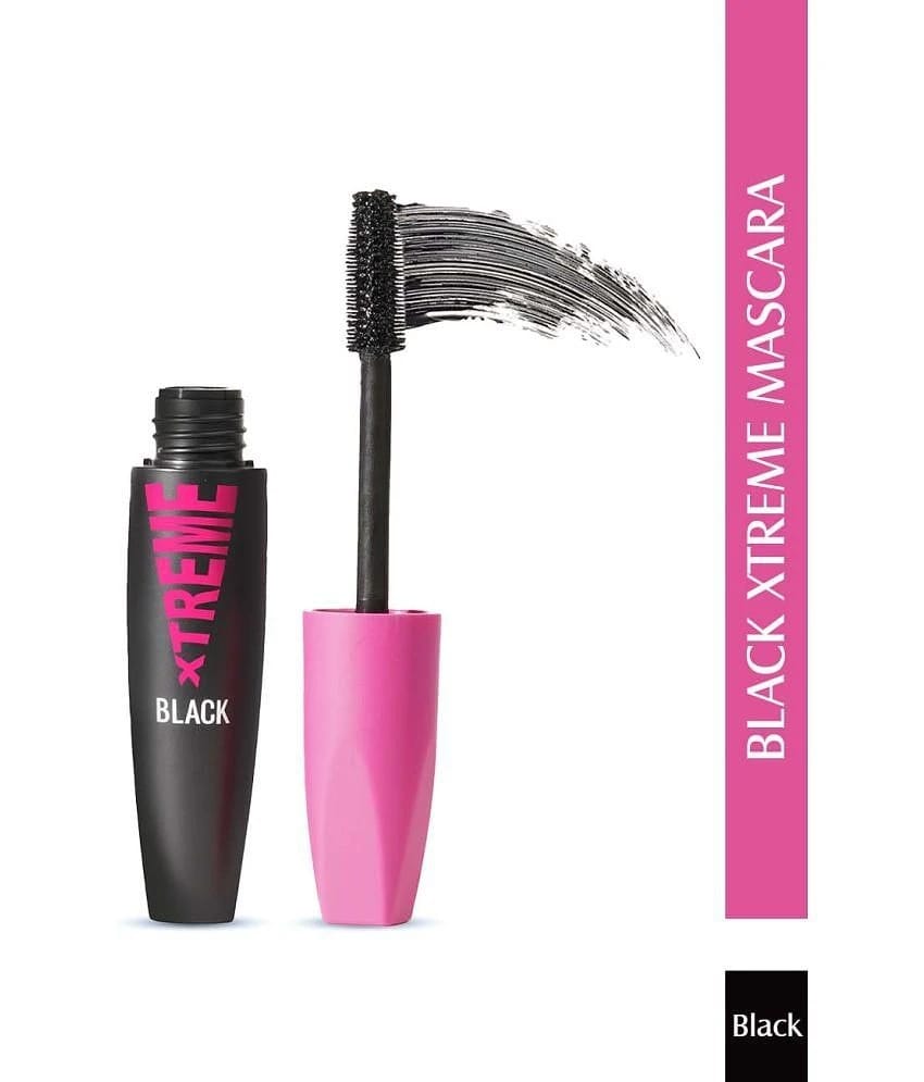 Glam21 Xtreme Black Mascara Waterproof 2X Stay Power NonClumping voluminous 2X Volume 10ml Black