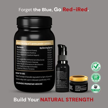 Dr. Ajayita's iRed Super Combo (with Shilajit Resin)-1 Month: 2799 INR