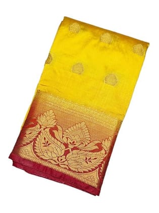 Women Balaton Banarasi Silk Overall Zari Woven Saree