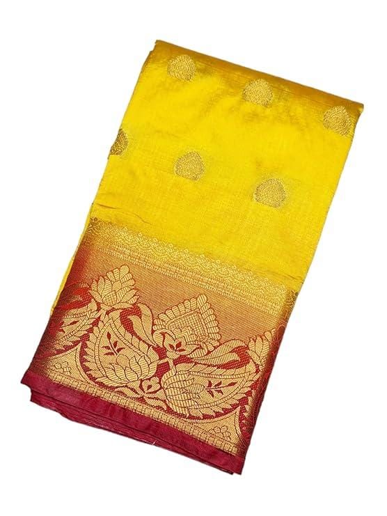 Women Balaton Banarasi Silk Overall Zari Woven Saree