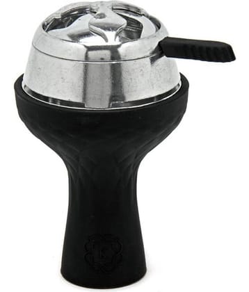 Puff Smart Silicon Chillum With Hookah Heat Management System Red/Black 9.5 inch   (Black)