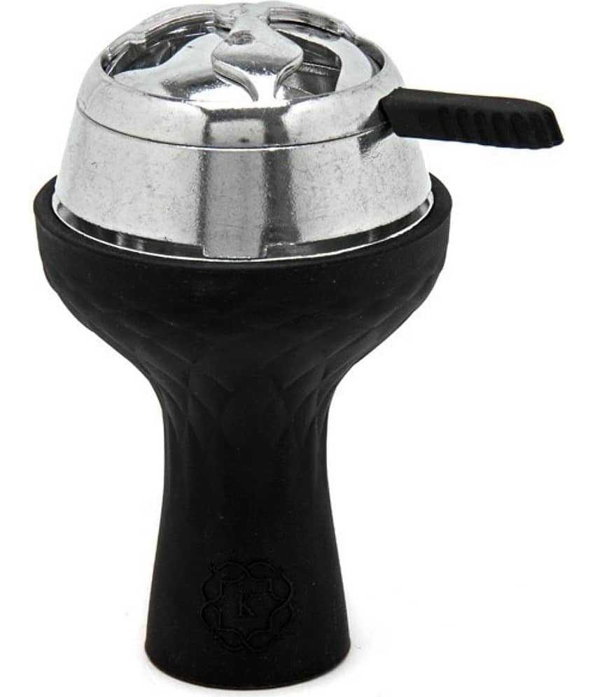 Puff Smart Silicon Chillum With Hookah Heat Management System Red/Black 9.5 inch   (Black)