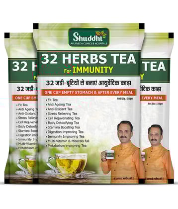 Shuddhi 32 Herbs Tea Good For Body Detox and Wellness, 30gm (Pack of 3)