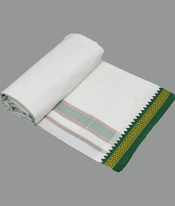 Shyam Handloom Cotton Men's Lungi White ( Pack of 1 )