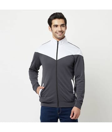 Glito - Charcoal Polyester Blend Relaxed Fit Men's Casual Jacket ( Pack of 1 )