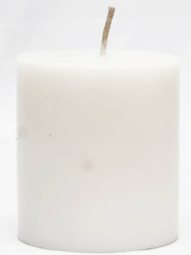 White Pillar Candles unscented 2 by 2 Inches