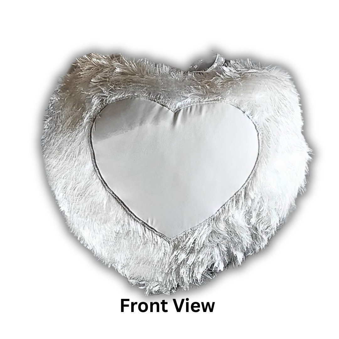 Customized Heart LED Photo Cushion 16x16 inch by Saadhya Design | Premium Personalized LED Gift for Couples