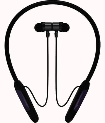 TecSox Jazz Pro Bluetooth Neckband | 30H Playtime | Deep Bass | Black