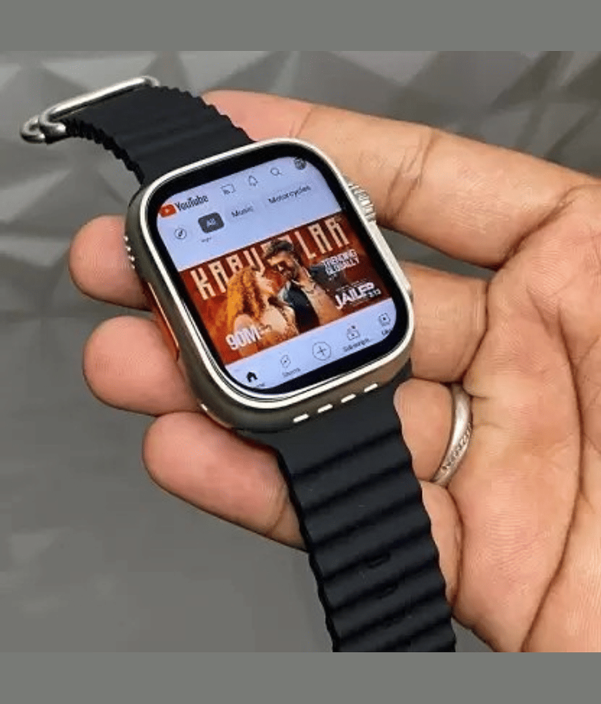 cadnut LCD BT Calling Smart Watch with Strap Upto 5-10 days Backup ( Black )