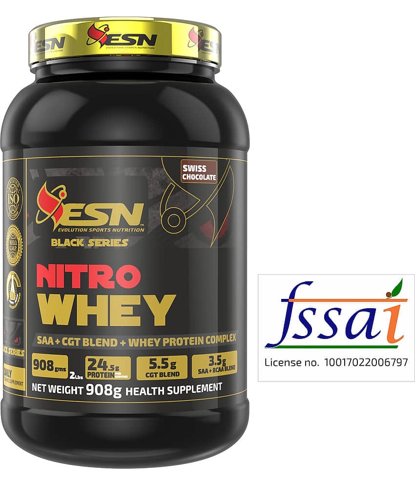 ESN Nitro Whey/ Whey Protein Powder ( 2 l , Swiss Chocolate - Flavour )