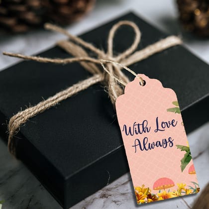 Premium Personalised Gift Tags - Peach Blossom - Set of 15-Happy Diwali
