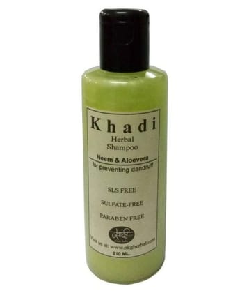 Khadi Herbal Neem & Aloe Vera SLS, Sulfate and Paraben Free Shampoo 210 ml