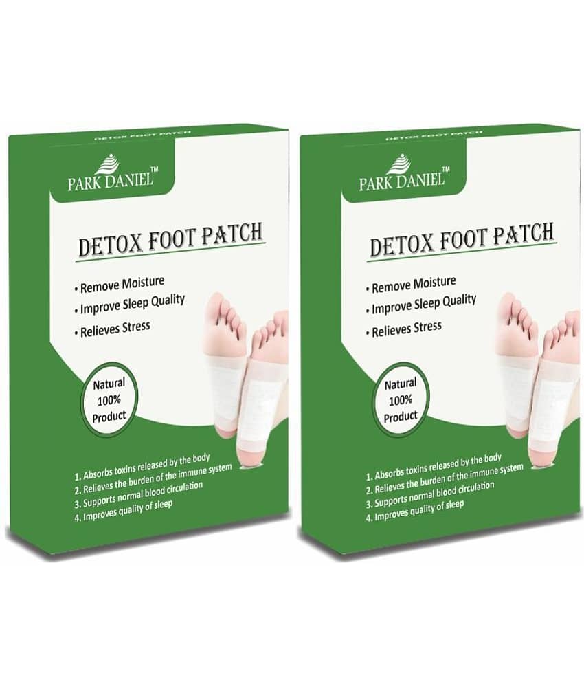 Park Daniel Detox Foot 10 Patches, Pain Free Foot Pads Pack 2 Foot Patches