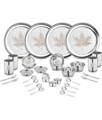 Classic Essentials - Maple-32 Silver Stainless Steel Dinner Set ( Pack of 32 )