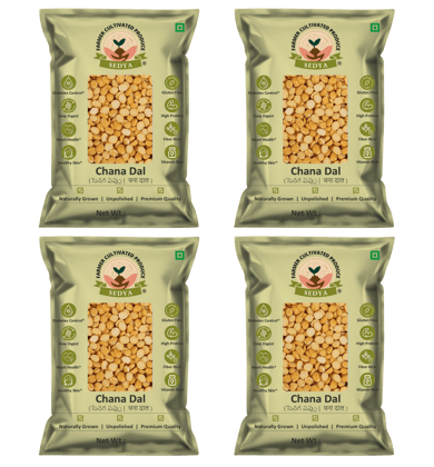 Sedya Unpolished Premium Chana Dal | Protein & Fiber Rich | 2kg