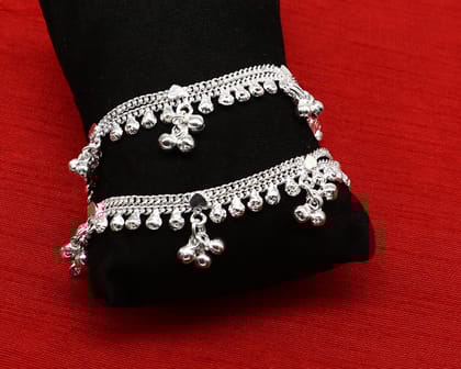 5.5" inch handmade solid sterling silver baby kids ankle bracelet unisex baby anklet foot bracelet customized charm kids bracelet ank422