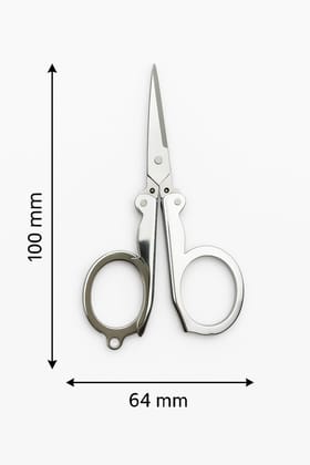 Small Folding Scissor (Pack of 2) - 10 cm Mini Unique Stainless Steel Foldable Travel Scissors - Pocket Keychain Scissors � Used for Craft, Beard Trimming, Paper Cutting, Eyebrow & Personal Care Small Folding Scissor (Pack of 2) - 10 cm Mini Unique Stainless Steel Foldable Travel Scissors - Pocket Keychain Scissors � Used for Craft, Beard Trimming, Paper Cutting, Eyebrow & Personal Care