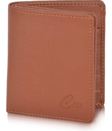 Classic World PU Printed Men's RFID Wallet With 7 Slots For Card ( Tan , Pack of 1 )