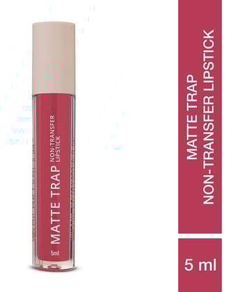 Hilary Rhoda Matte Trap Liquid Lipstick ,Non-Transfer & Waterproof Lipstick -5ml (Peachy)