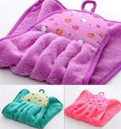 Hanging Kitchen Towels Hanging Hand Towels Ultra Absorbent Hand Towel with Hanging Loop (pack of 3)