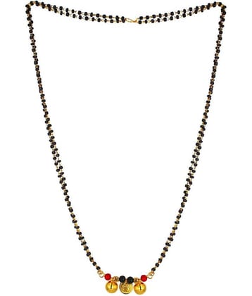 JIPPA - Golden Mangalsutra ( Pack of 1 )