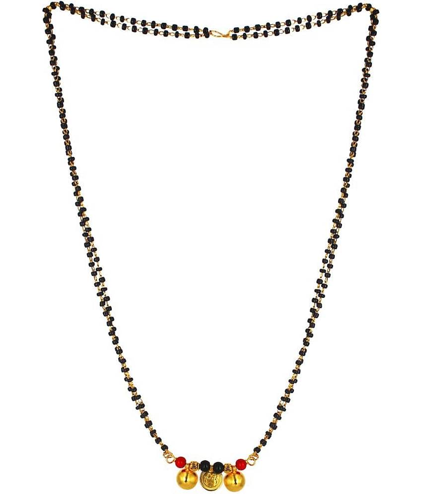 JIPPA - Golden Mangalsutra ( Pack of 1 )