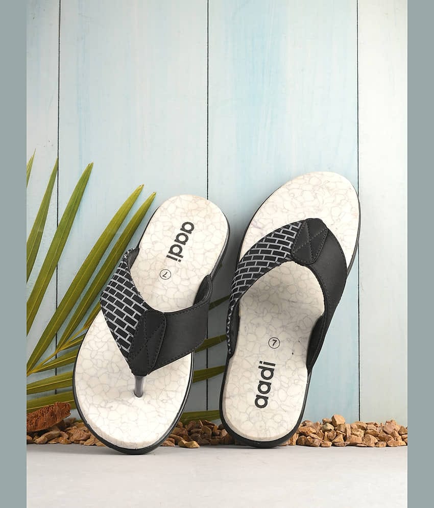 Aadi White Men's Thong Flip Flop