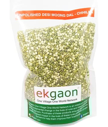 Ekgaon Unpolished Desi Moong Dal - Chhilka 450 gm